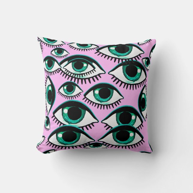Mountain eye. Abstract icon.  Cushion (Front)
