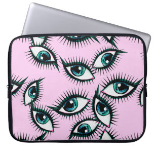 Mountain eye. Abstract icon.  Laptop Sleeve