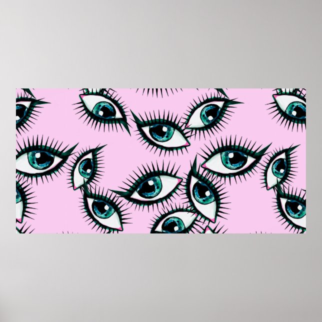 Mountain eye. Abstract icon.  Poster (Front)