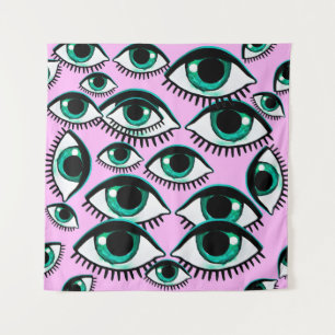 Mountain eye. Abstract icon.  Tapestry
