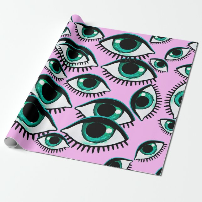 Mountain eye. Abstract icon.  Wrapping Paper (Unrolled)