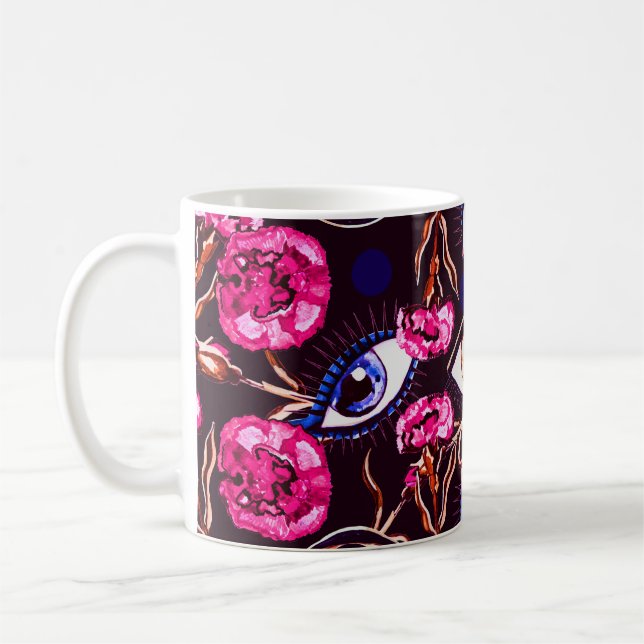 Mountain eye. Abstract pattern Coffee Mug (Left)
