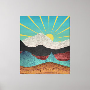 Mountain Fantasy Sunrise Canvas Print