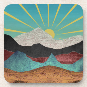 Mountain Fantasy Sunrise Coaster