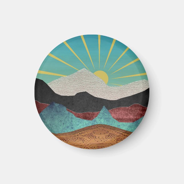 Mountain Fantasy Sunrise Magnet (Front)
