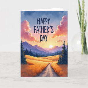 Mountain Fathers Day Greeting Card