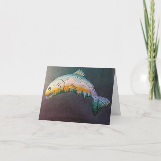 Mountain Fish Card (Front)