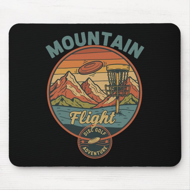 Mountain Flight Disc Golf Adventure  Mouse Mat (Front)