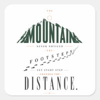 Mountain Footsteps Distance Quote