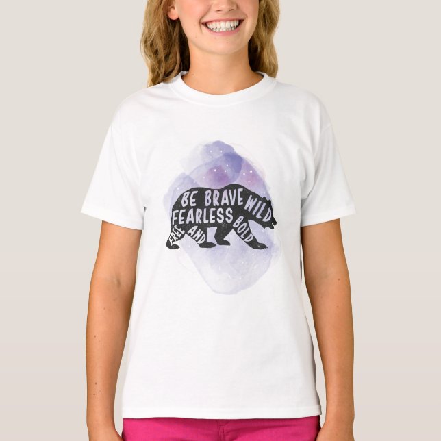 Mountain Forest Bear Lover Silhouette  T-Shirt (Front)