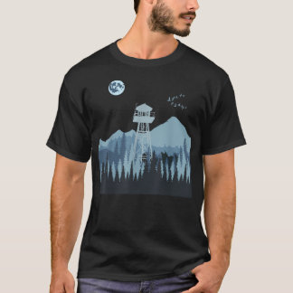 Mountain Forest Fire Lookout T-Shirt