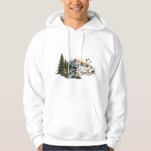 Mountain & Forest “Just Breathe” T-Shirt Hoodie