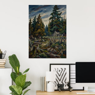 Mountain Forest Landscape Poster