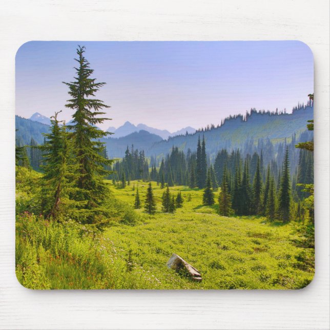 Mountain & Forest Landscape Washington State Mouse Mat (Front)