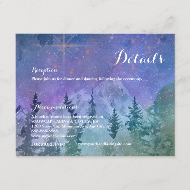 Mountain Forest Paradise Enclosure Card (Front)