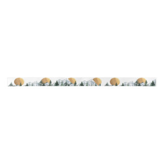 Mountain Forest Paradise Handfasting Satin Ribbon