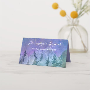 Mountain Forest Paradise Place Card