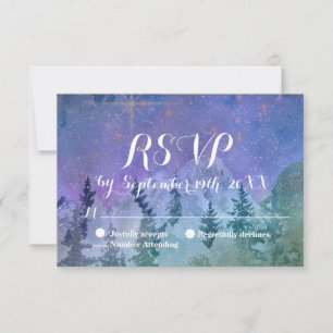 Mountain Forest Paradise RSVP Card