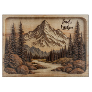 Mountain Forest Personalised Cutting Board