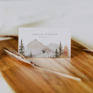 Mountain Forest Pine  Place Card