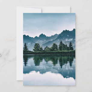 Mountain Forest Reflection Thank You Card