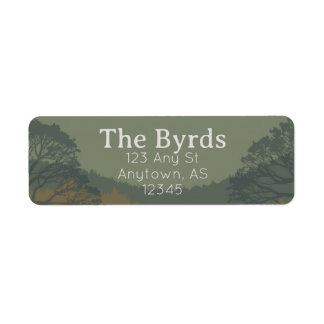 Mountain Forest Return Address Labels