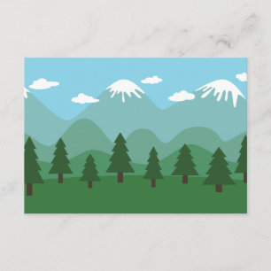 Mountain Forest RSVP Card