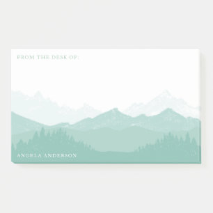 Mountain Forest with Name Large Post-it Notes