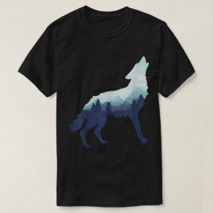 Mountain Forest Wolf Silhouette T-Shirt