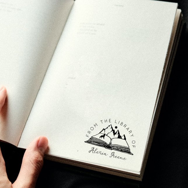 Mountain From the Library Of, Custom Book Rubber Stamp (Creator Uploaded)