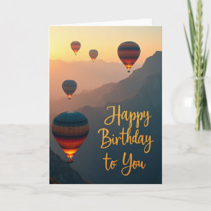 Mountain Glow Birthday Card