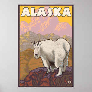 Mountain Goat - Alaska Poster