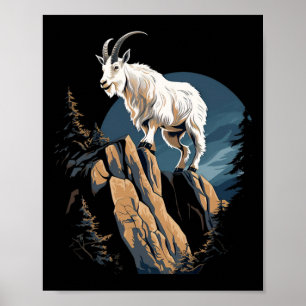 Mountain Goat Climbing Animal Mountaineering _3 Poster