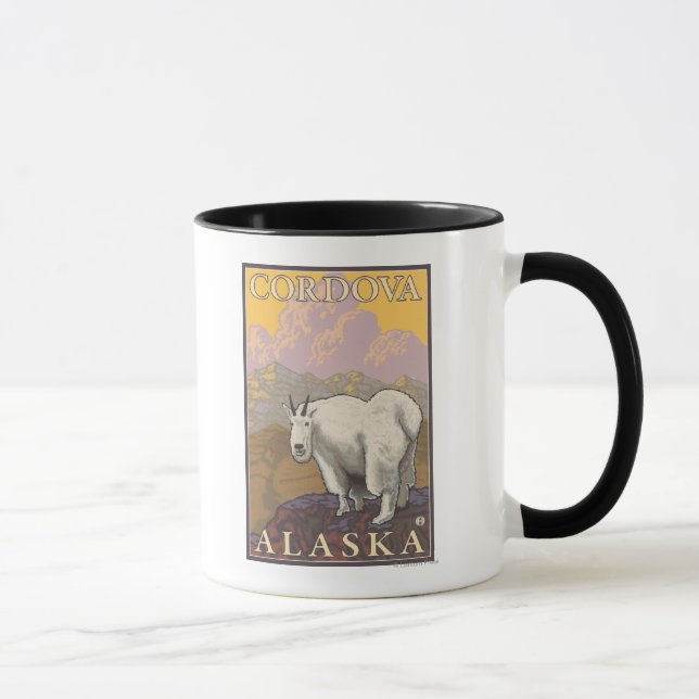Mountain Goat - Cordova, Alaska Mug (Right)