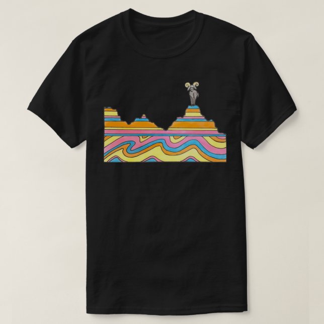 Mountain goat cross section T-Shirt (Design Front)
