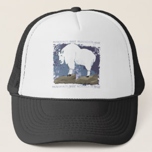 Mountain Goat Grunge Trucker Hat