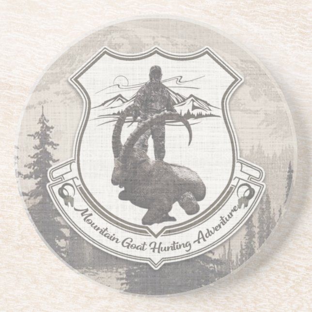Mountain goat hunting adventure tapestry poster ac coaster (Front)