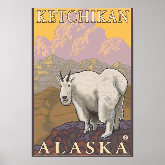 Mountain Goat - Ketchikan, Alaska Poster (Front)