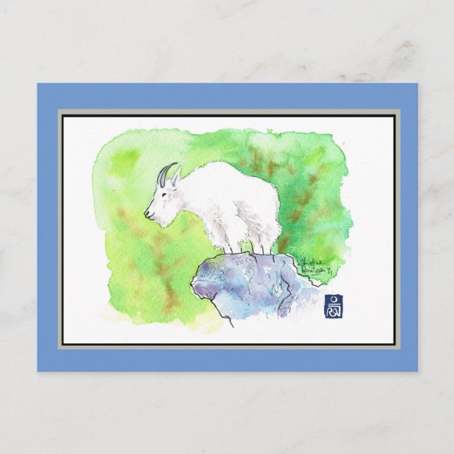 Mountain Goat Postcard (Front)
