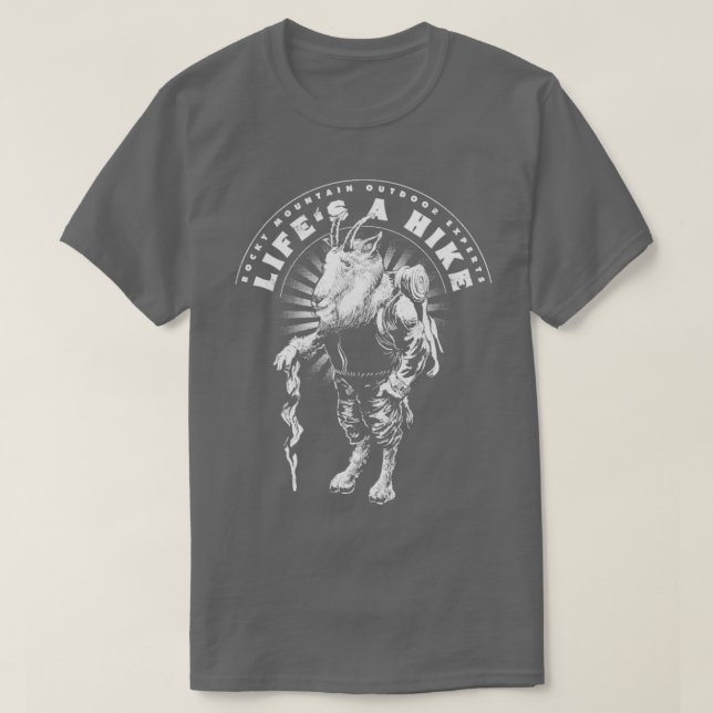 Mountain Goat Rocky Mountains  T-Shirt (Design Front)