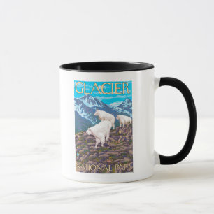 Mountain Goats Scene - Glacier National Park, Mug