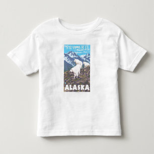 Mountain Goats Scene - Seward, Alaska Toddler T-Shirt