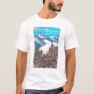 Mountain Goats Scene - West Yellowstone, MT T-Shirt