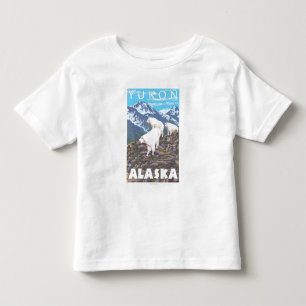 Mountain Goats Scene - Yukon, Alaska Toddler T-Shirt