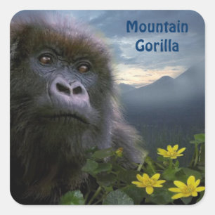 Mountain Gorilla African Wildlife Sticker
