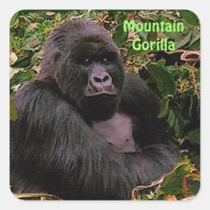 Mountain Gorilla African Wildlife Sticker
