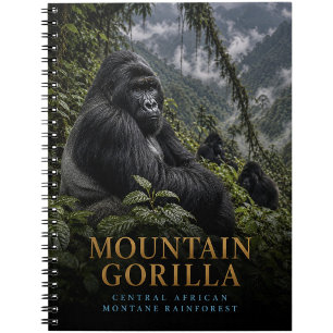 Mountain Gorilla Rainforest ANIMALS Notebook