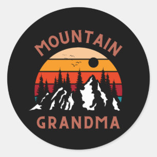 Mountain Grandma Classic Round Sticker