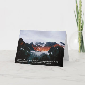 Mountain greeting card