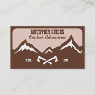 Mountain Guide Adventure Business Card